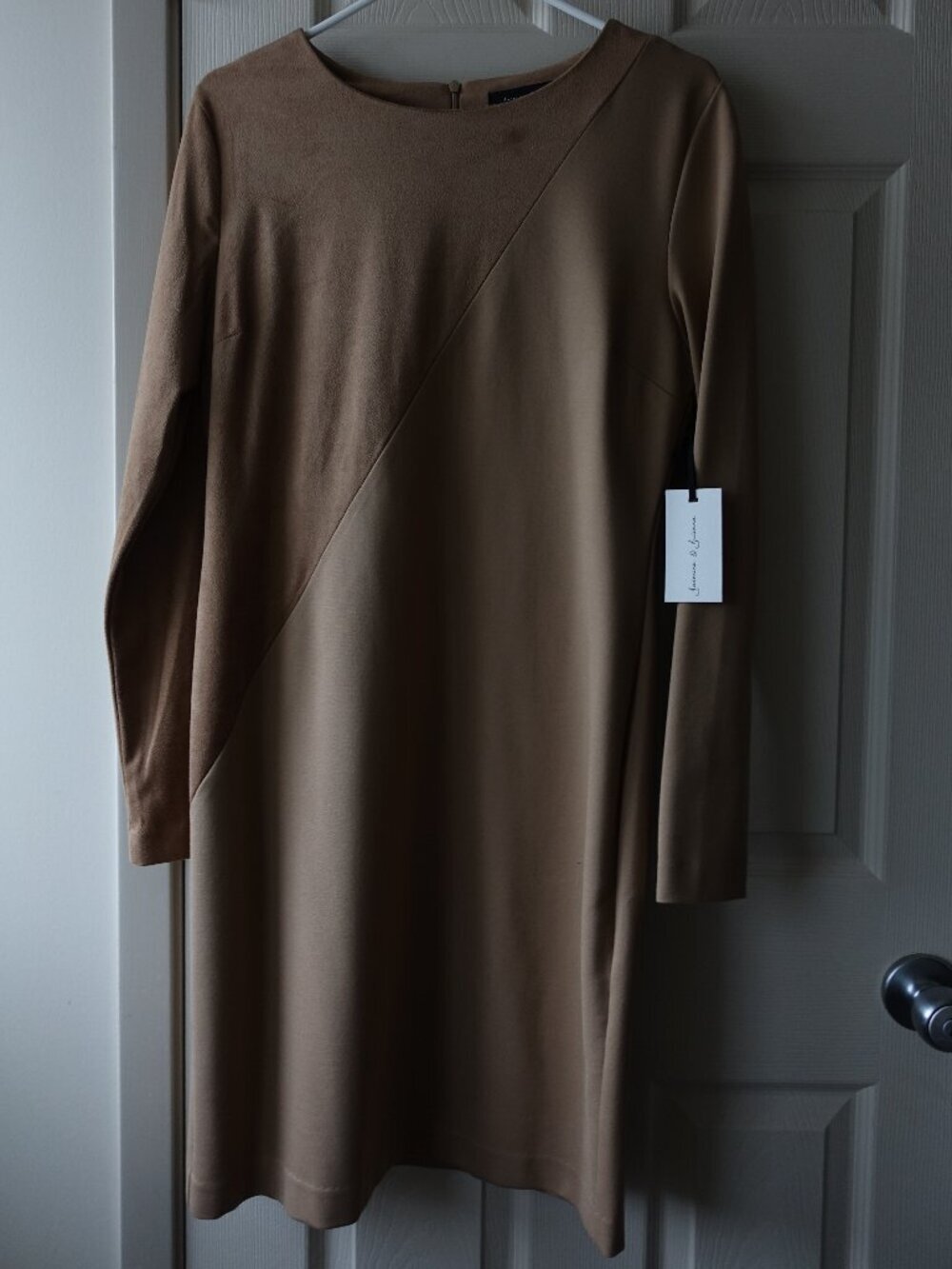 NWT Jasmine & Juliana Size 12 Suede Leather Dress